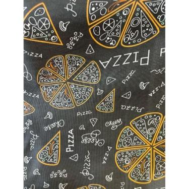 Imagem de Toalha de Mesa Oxford para 4 6 e 8 Cadeiras – Decoração Cozinha Festa e Jantar (Pizza,4 lugares 1,00 x 1,45 metros)