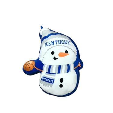 Imagem de Pegasus Home Fashions NCAA Holiday Snowman Almofada de pelúcia, 40,6 cm, cores do time (Kentucky Wildcats)