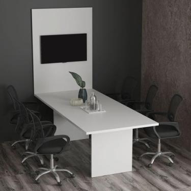 Imagem de Conjunto de Escritório com Mesa de Reunião 220cm e Painel Suspenso até
