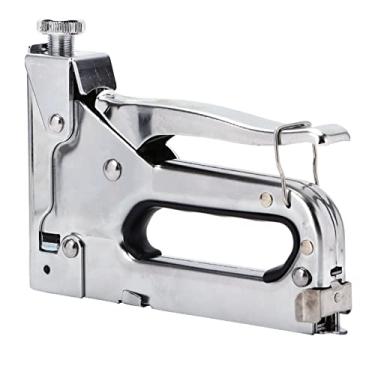 Imagem de Cryfokt Kit de Grampeador de Unhas Resistente para Decoração de Interiores, Pistola de Pregos Manual Forte e Ergonômica para Molduras de Pintura a óleo, Grampos de 6-14 Mm para Artes e Ofícios