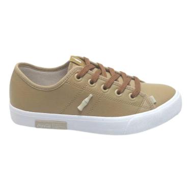 Imagem de Tênis Casual Feminino Coca-Cola CC2464 Miami Eco Bege-Feminino