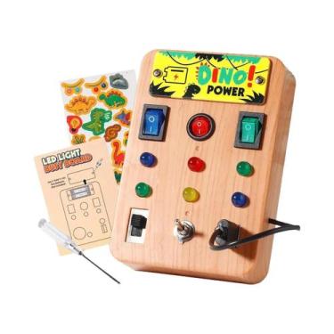 Imagem de Brinquedo Educativo Infantil Montessori Com Luz LED, Painel De Ativida