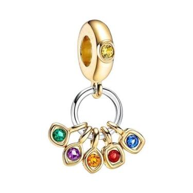 Imagem de Contas De Charme Marvel Spider-Man Iron Man Thor Para Pulseira Prata D