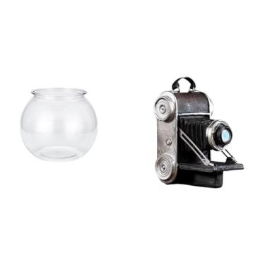 Imagem de Whtkoph Ornamento Transparente para Aquário Pequeno, Vaso, Mesa, Escritório, Câmera, Estátua, Modelo de Resina, Acessório Decorativo Exclusivo.
