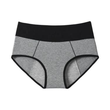 Imagem de Calcinhas Menstruais plus Size De Cintura Alta, Respirável, Em Algodão