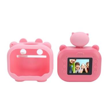 Imagem de Tbest Câmera de Impressão Instantânea Câmera Digital de Impressão Térmica Sem Tinta de 48 MP Com Lente Giratória HD Tela de Luz Solar Portátil de Viagem para Crianças e Adultos