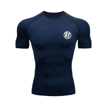 Imagem de Camisa De Compressão Masculina De Secagem Rápida Com Estampa De Dragão