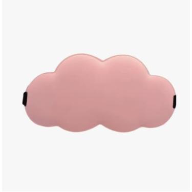 Imagem de Máscara de dormir de espuma viscoelástica rosa macia e respirável com bloqueio de luz com alça ajustável para descanso confortável