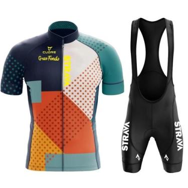 Imagem de Strnvn-conjunto de roupas de ciclismo masculino, camisa de manga curta