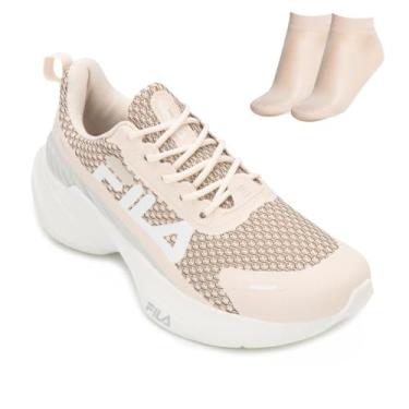 Imagem de Tenis Fila Progress Lite Feminino, Morganite/Glacier Gray/White, 35