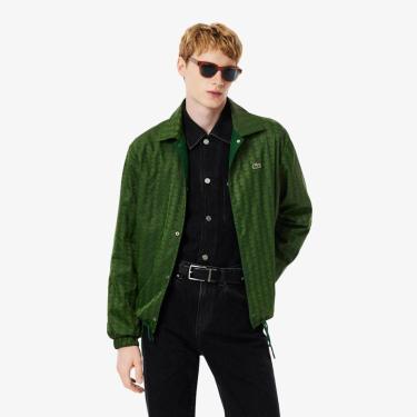 Imagem de Jaqueta Lacoste com Monograma com Bimaterial Reversível Masculina-Masculino