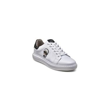 Imagem de KARL LAGERFELD Tênis masculino leve de couro Phylon Sole, Branco, 40
