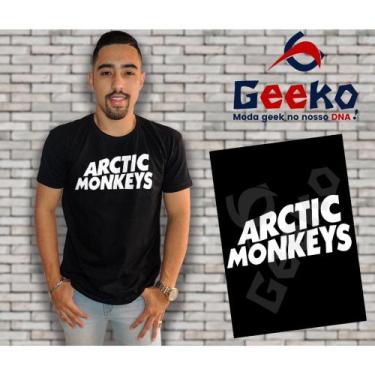 Imagem de Camiseta Arctic Monkeys Indie Alternativo Rock Geeko, Preto gola carec