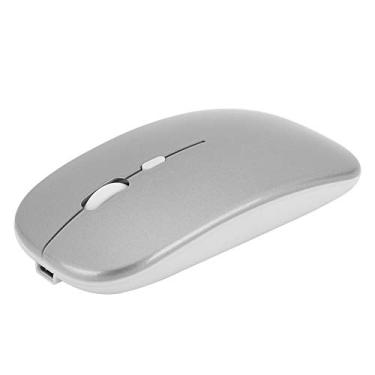 Imagem de Mouse Sem Fio, 2.4G BT Dual Mode Mouse High DPI Mouse Silencioso Ergonomic Slim Mouse Para Windows 98 Me 2000 XP Vista Win7 Win8(Prata)