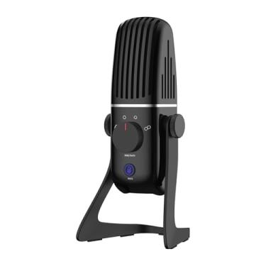 Imagem de XTUGA Microfone condensador de metal X-4 para jogos, streaming, microfone de podcast USB com 4 padrões de captação, estúdio com redução de ruído, plug & play