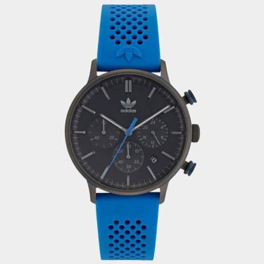 Imagem de Relógio Adidas AOSY22015M Azul – Estilo Esportivo com Conforto em Silicone-Unissex