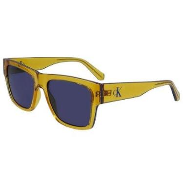 Imagem de Óculos de Sol Calvin Klein Jeans CKJ23605S 701 - Amarelo 56-Masculino