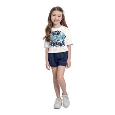 Imagem de Conjunto Blusa e Short Menina Bee Loop-Feminino