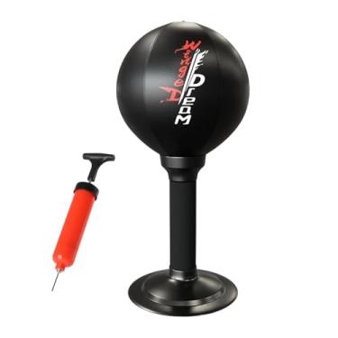 Imagem de UGPLM Saco de pancada de mesa, bola de boxe divertida para adultos e crianças, para uso em casa ou no escritório.