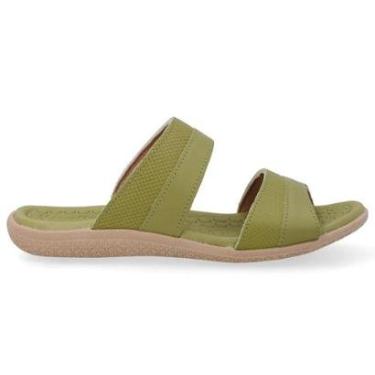 Imagem de Tamanco Slide Feminino Verde Alga Usaflex PA06001-Feminino