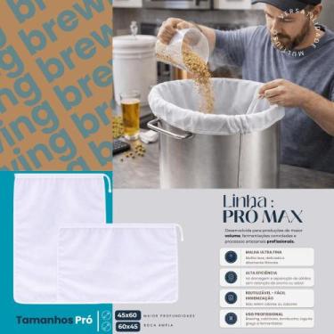 Imagem de Kit 02 Sacos Coadores para Leite Vegetal, Sucos Naturais, Kefir, Iogur