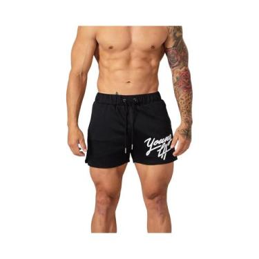 Imagem de Bermuda Esportiva Masculina Estilo Americano Para Academia, Corrida, B