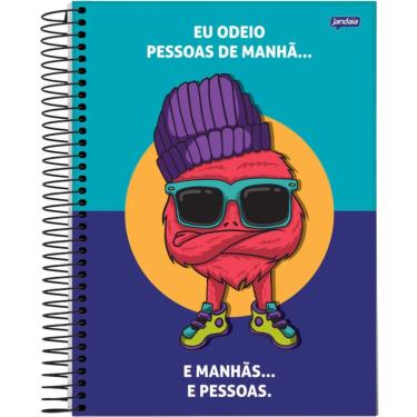 Imagem de Caderno Espiral Universitário A4 Capa Dura 15 Matérias 240 Folhas Insano Jandaia Estampa 2