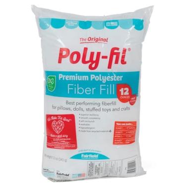 Imagem de Poly-Fil The Original Premium Poliéster, Almofada Macia Bichos de Pelúcia, Brinquedos, Decorações de Nuvem e Mais, Enchimento de Fibra Lavável à Máquina, Saco de 340 g