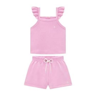 Imagem de Conjunto Regata e Short Moletinho Infantil Menina Nina Go-Feminino