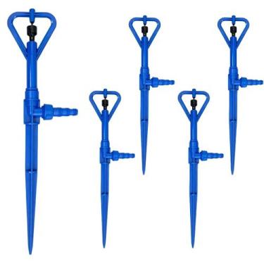 Imagem de Kit 5 Aspersor P4 com Haste Irrigação Hortas Jardim Estufas - Agrojet