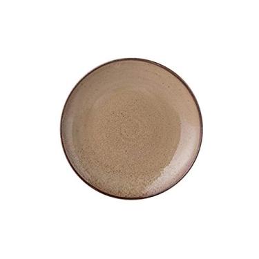 Imagem de Prato de jantar prato de cerâmica ocidental, pode ser usado para fazer churrasco, bife, ovos, legumes, frutas