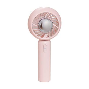 Imagem de Ventilador de resfriamento portátil 3 Baixo ruído elétrico pessoal recarregável via USB para viagens acampamentos escritório casa com folha refrigeração cerâmica e bateria interna