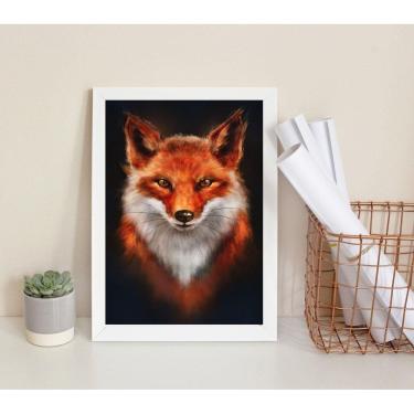 Imagem de Quadro Decorativo Raposa- Arquétipo 33X24Cm - Com Vidro