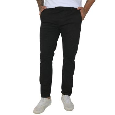 Imagem de Calça Masculina Sarja Bolso Embutido Lycra Esporte Fino-Masculino