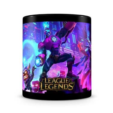 Imagem de Caneca Personalizada League of Legends 100% Preta - Mod.4 - Amo Caneca