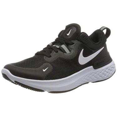 Imagem de T nis de corrida feminino Nike React Miler casual Cw1778-003, Black/White-dark Grey-anthracite, 9.5