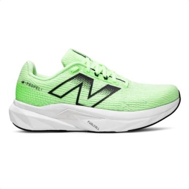 Imagem de New Balance FuelCell Propel V5 Tênis de corrida masculino, Azul menta/branco/preto, 45