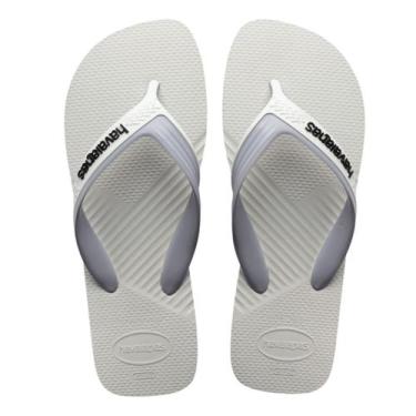 Imagem de Chinelo Havaianas Dual Original, Branco, Cinzagelo, 41/42