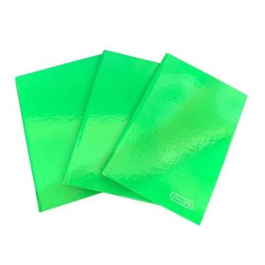 Imagem de Caderno Brochura Pequeno Capa Dura 96 Folhas 1/4-Kit 3Un - Nova