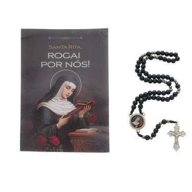 Imagem de Terço de Santa Rita de Cássia com Folheto - Lírio do vale