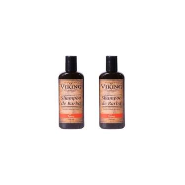 Imagem de Kit 2 Unidade Shampoo De Barba Terra Amadeirado Viking 200Ml - Viking.