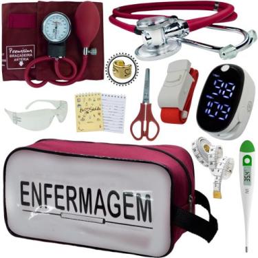 Imagem de Kit Enfermagem Aparelho Pressão Esteto Frete Grátis Promocao - Love Sa