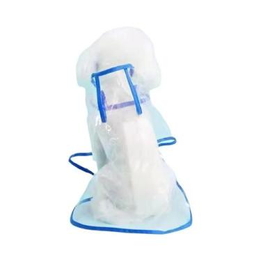 Imagem de Capa De Chuva Transparente E Impermeável Para Cães Com Capuz, Jaqueta 