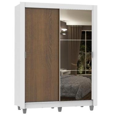 Imagem de Guarda Roupa 2 Portas Correr 1 Espelho Dallas Plus Madesa