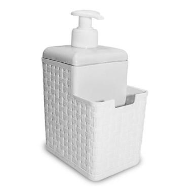Imagem de Organizador Dispenser com Dosador Detergente e Porta Esponja - INJEPLA