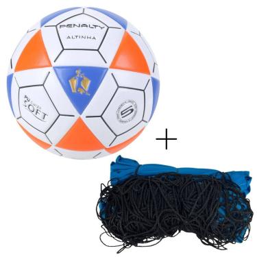 Imagem de Kit Bola De Futevôlei Penalty Altinha Oficial+Rede Futevôlei Master Rede Verão 9.5 M 2 Faixas
