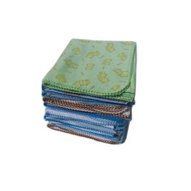 Imagem de Kit 10 pano de boca 4 cueiro toalha capuz travesseiro Menino