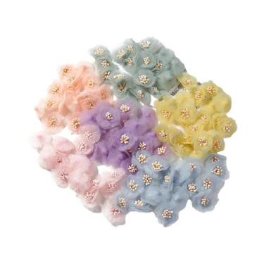 Imagem de Flores Artificiais De Chiffon E Gaze 10-20 Peças Para DIY, Decorações 