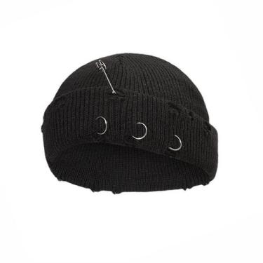 Imagem de Chapéu de malha de três anéis e gorro de inverno de anime para adultos