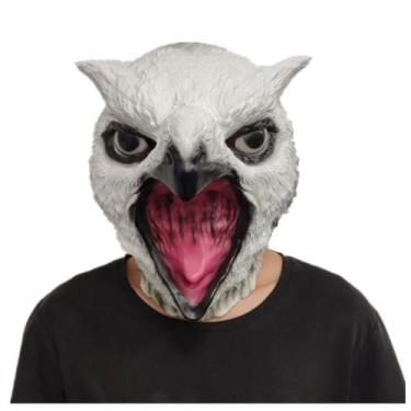 Imagem de Máscara de cosplay Monster Owl Bear, chapéu de látex para Halloween - 
